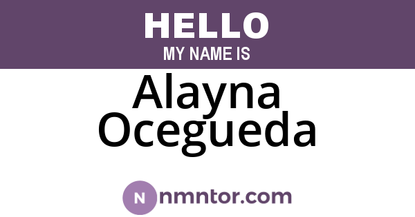 Alayna Ocegueda