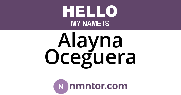 Alayna Oceguera