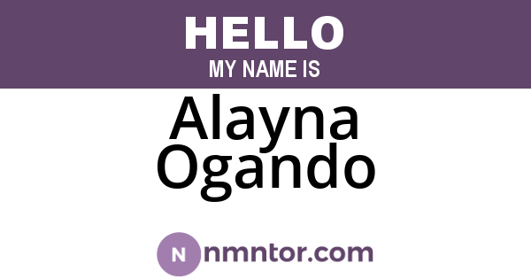 Alayna Ogando