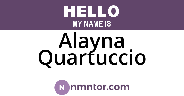 Alayna Quartuccio