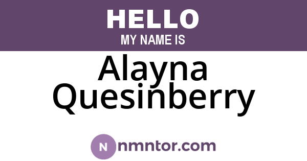 Alayna Quesinberry