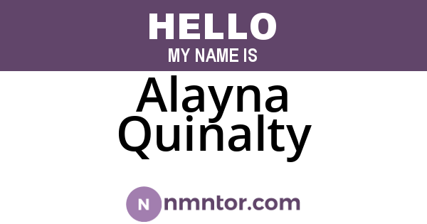 Alayna Quinalty