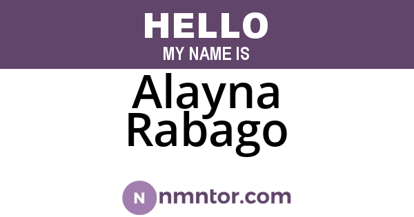 Alayna Rabago