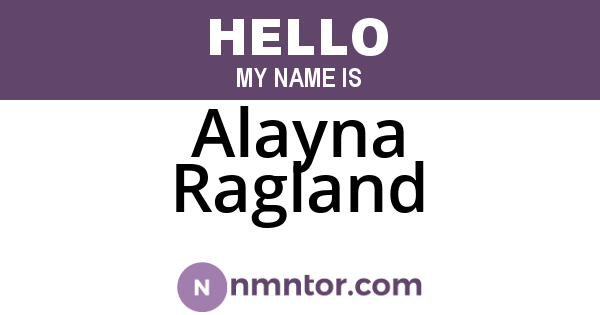 Alayna Ragland