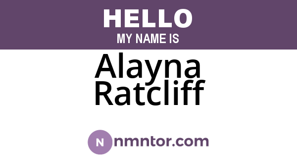 Alayna Ratcliff
