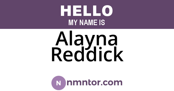 Alayna Reddick