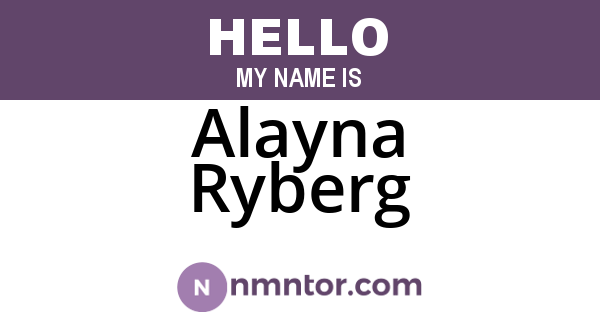 Alayna Ryberg