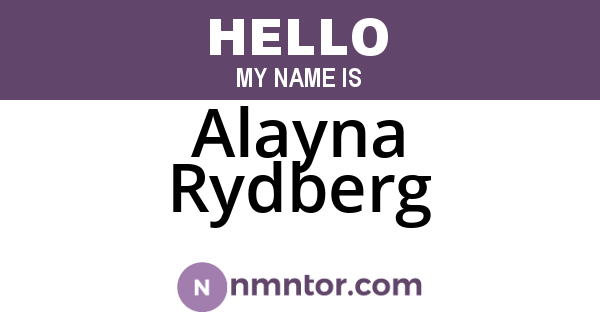 Alayna Rydberg