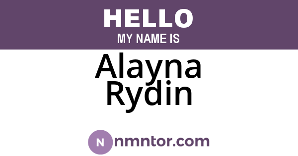 Alayna Rydin