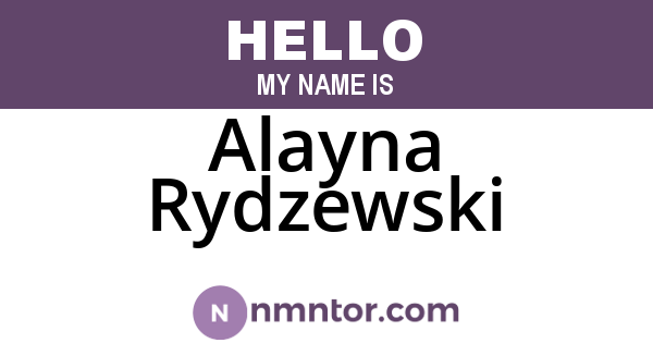 Alayna Rydzewski