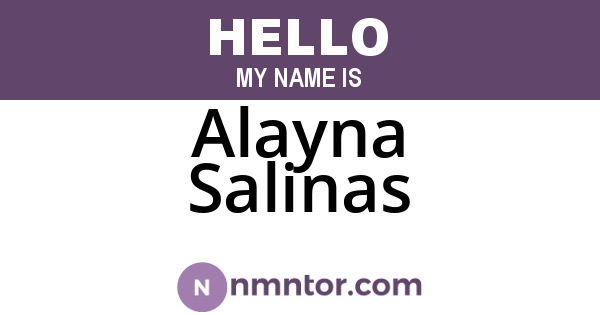 Alayna Salinas