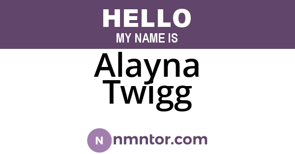 Alayna Twigg