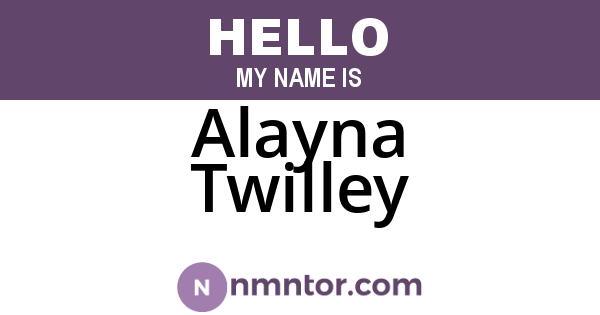 Alayna Twilley