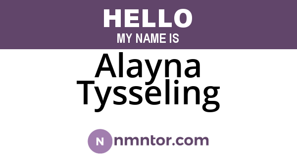 Alayna Tysseling