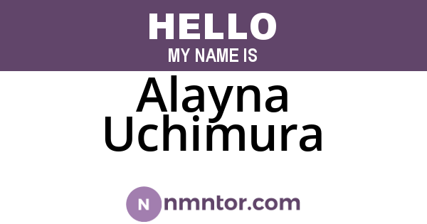 Alayna Uchimura