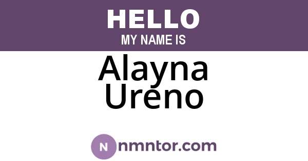Alayna Ureno