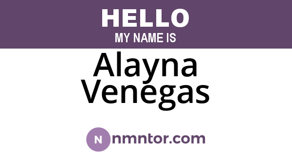 Alayna Venegas