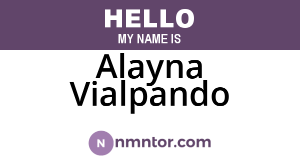 Alayna Vialpando