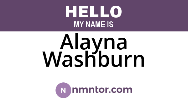 Alayna Washburn