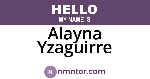 Alayna Yzaguirre