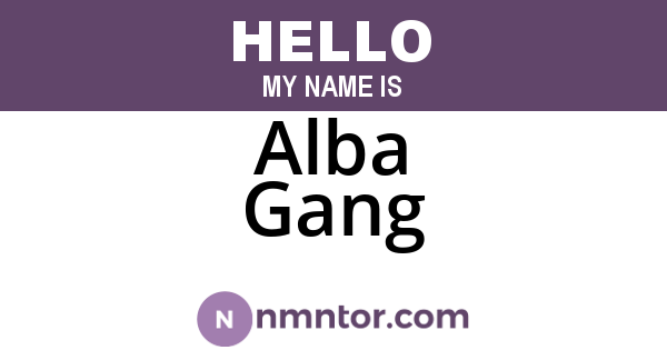 Alba Gang