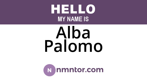 Alba Palomo