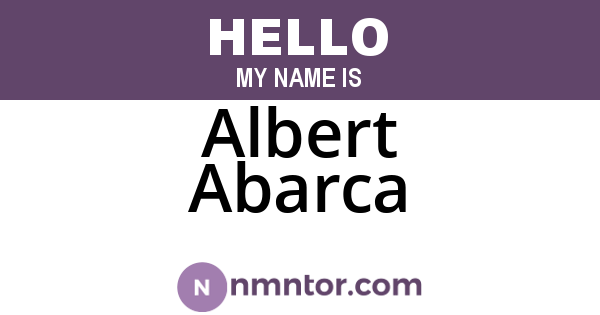 Albert Abarca