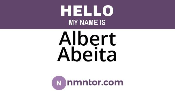 Albert Abeita