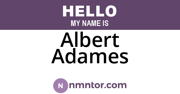 Albert Adames