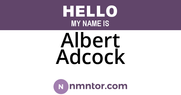 Albert Adcock