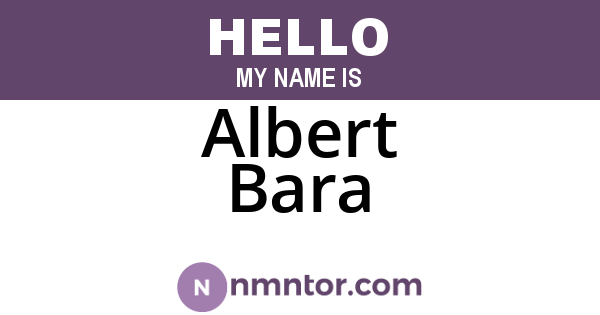 Albert Bara