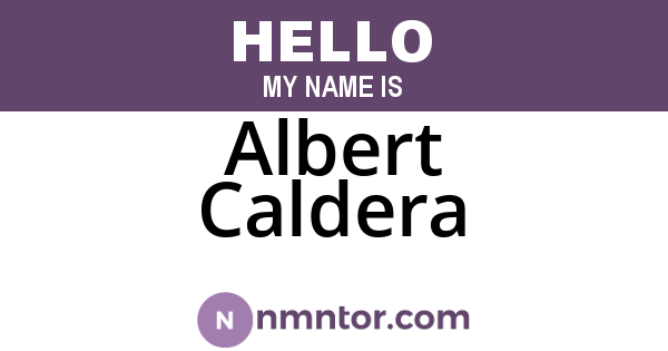 Albert Caldera
