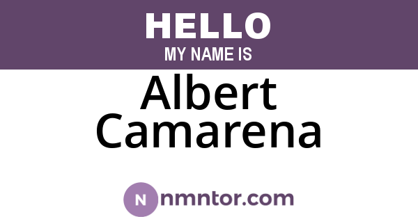 Albert Camarena
