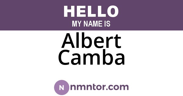 Albert Camba