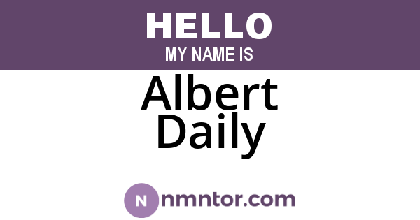 Albert Daily