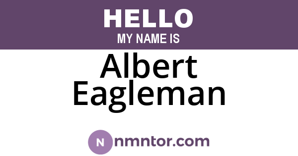Albert Eagleman