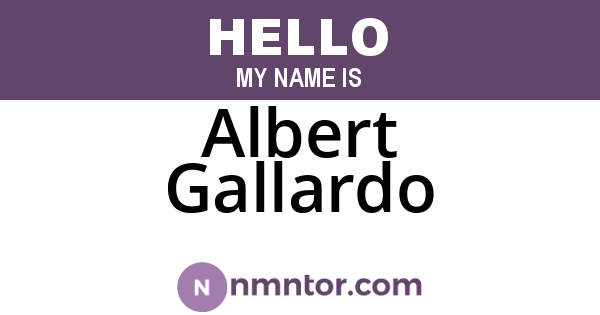 Albert Gallardo