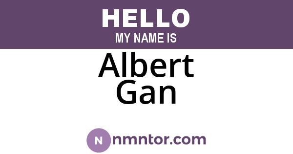 Albert Gan
