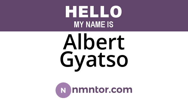 Albert Gyatso