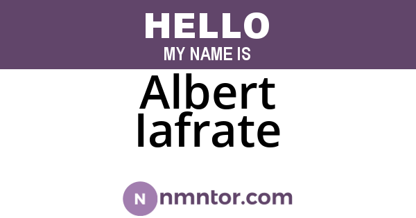 Albert Iafrate