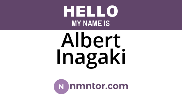 Albert Inagaki