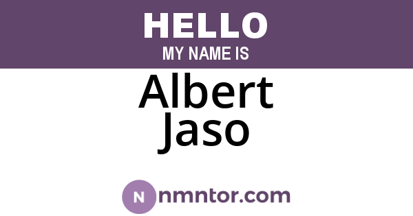 Albert Jaso