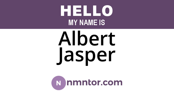 Albert Jasper