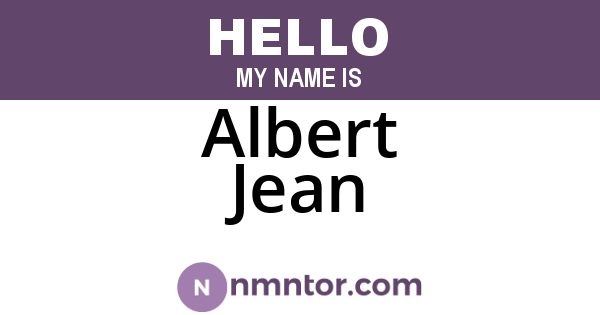Albert Jean