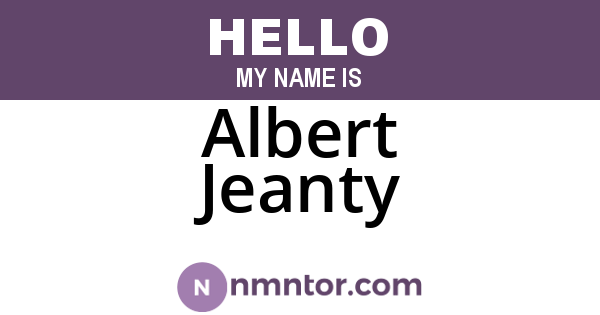 Albert Jeanty