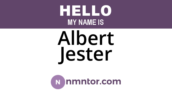 Albert Jester