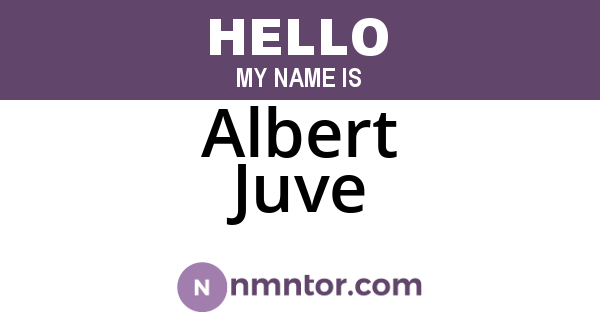 Albert Juve