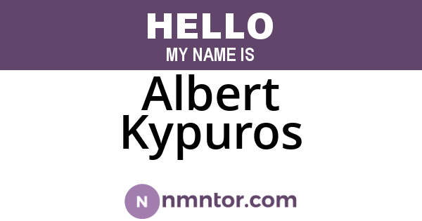Albert Kypuros