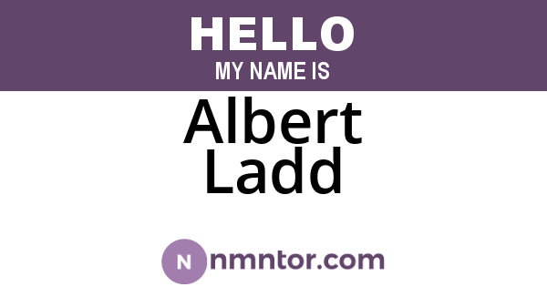 Albert Ladd