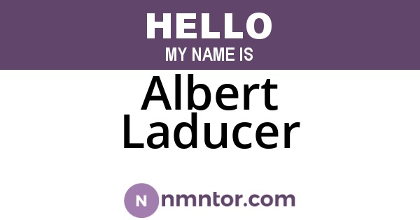 Albert Laducer
